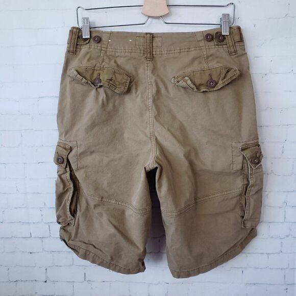 American Eagle Mens Cargo Shorts Size 30 Next Level Flex Longer Length Tan Brown - Picture 6 of 10